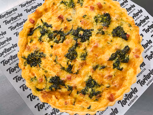 Quiche de Ricota com Espinafre