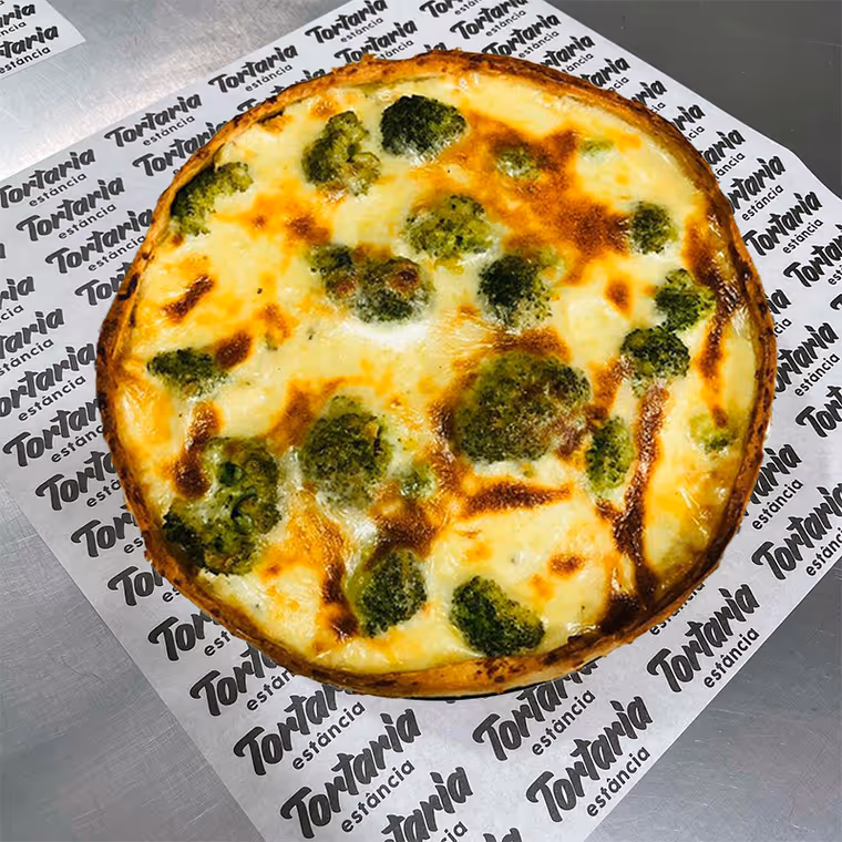 Quiche Especial de Creme de Ricota com Brócolis